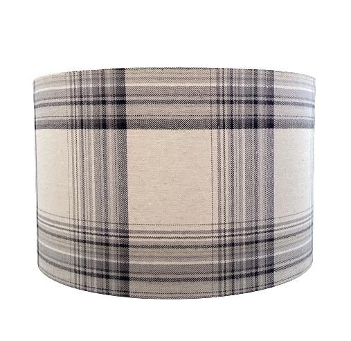 Brodie Charcoal Check Lampshade