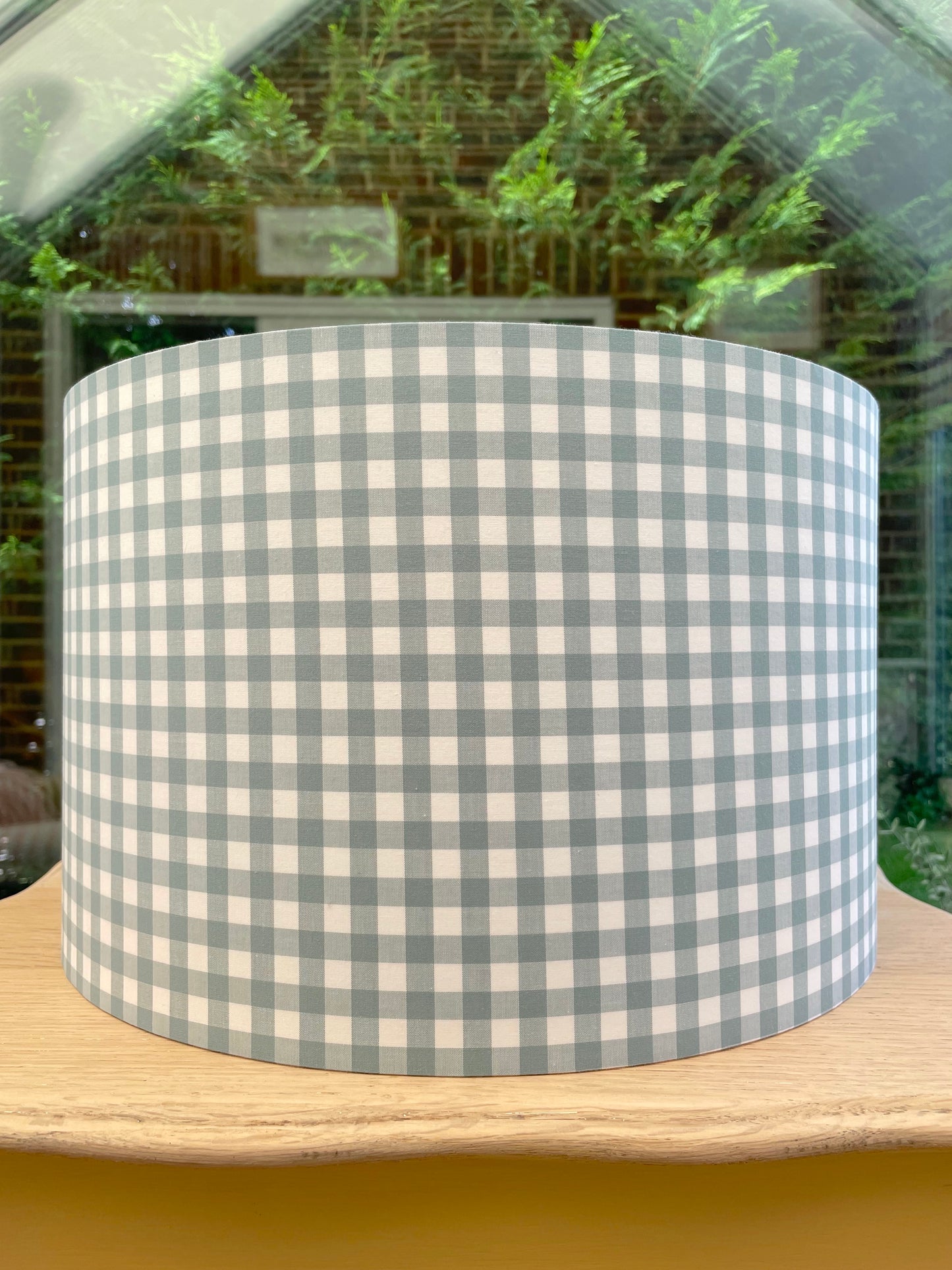 Laura Ashley Duckegg Blue Gingham Lampshade