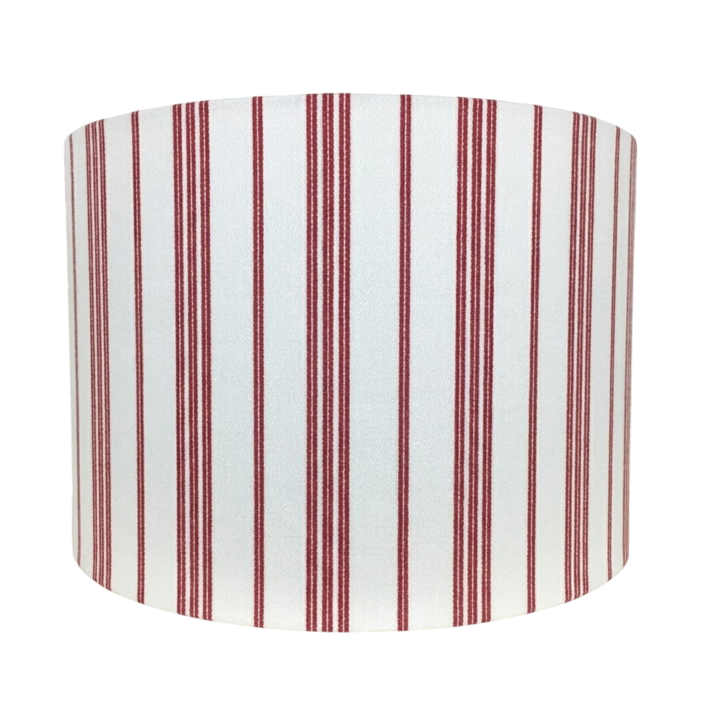 Red Stripe Drum Lampshade