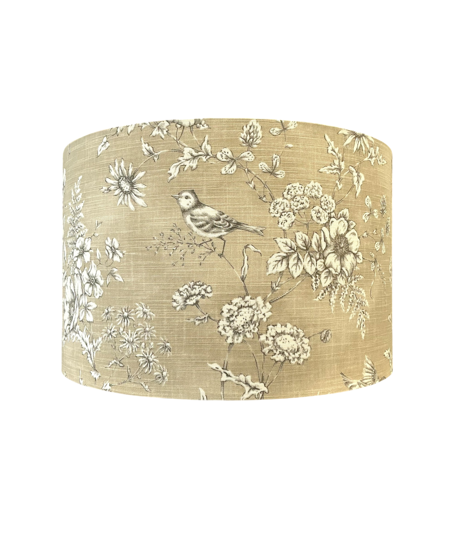 Beige Toile Bird Floral Lampshade