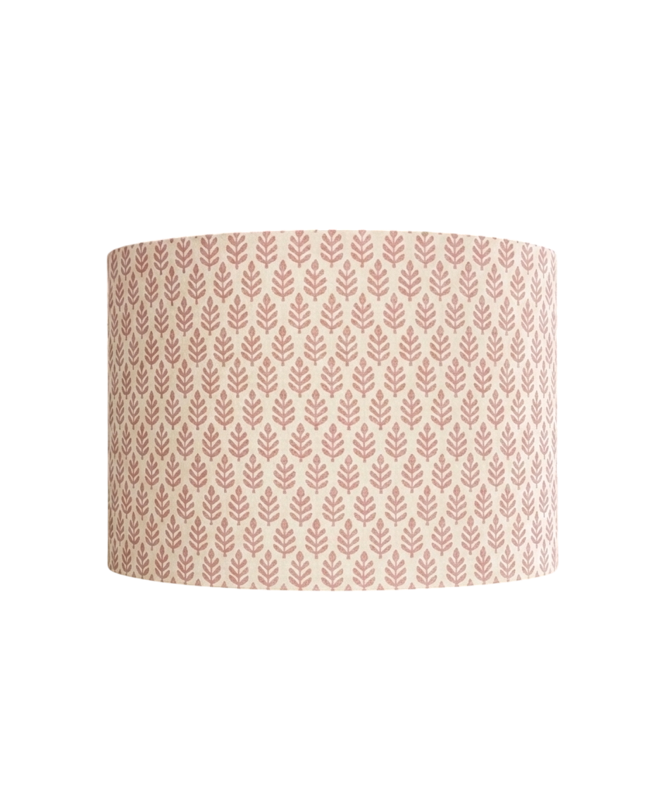 Pretty Cottage Style Rose Pink Leaf Lampshade