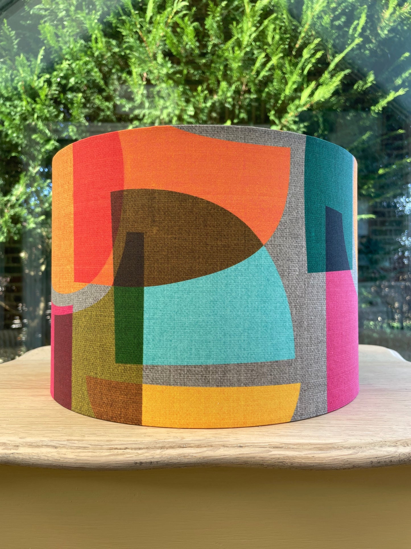 Retro Lampshade (60s 70s Mid Century MCM) Geometric