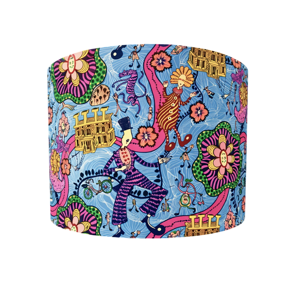 Grayson Perry Lampshade Illustrated design Liberty of London