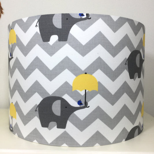 Modern grey lampshade with a textured surface, adding contemporary flair to any space.