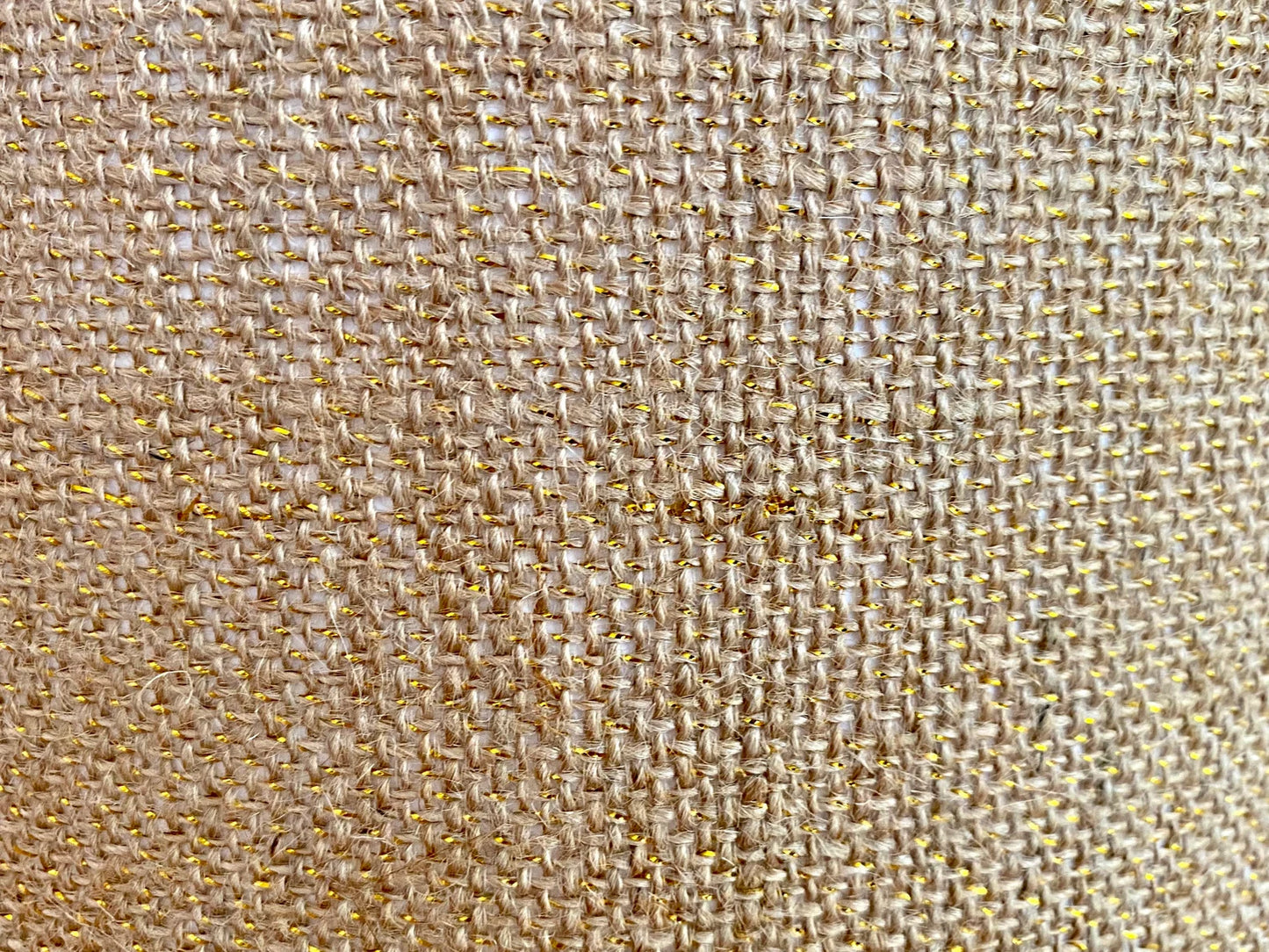 Natural hessian lampshade with a textured weave, offering a rustic and earthy aesthetic, perfect for adding warmth to any room.