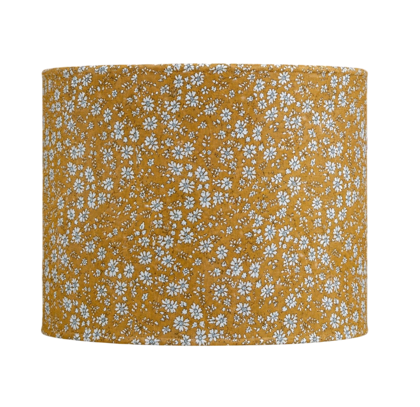 Liberty Capel Mustard Lampshade – Floral Fabric Drum Shade – Handmade Lighting – Yellow Floral Home Decor