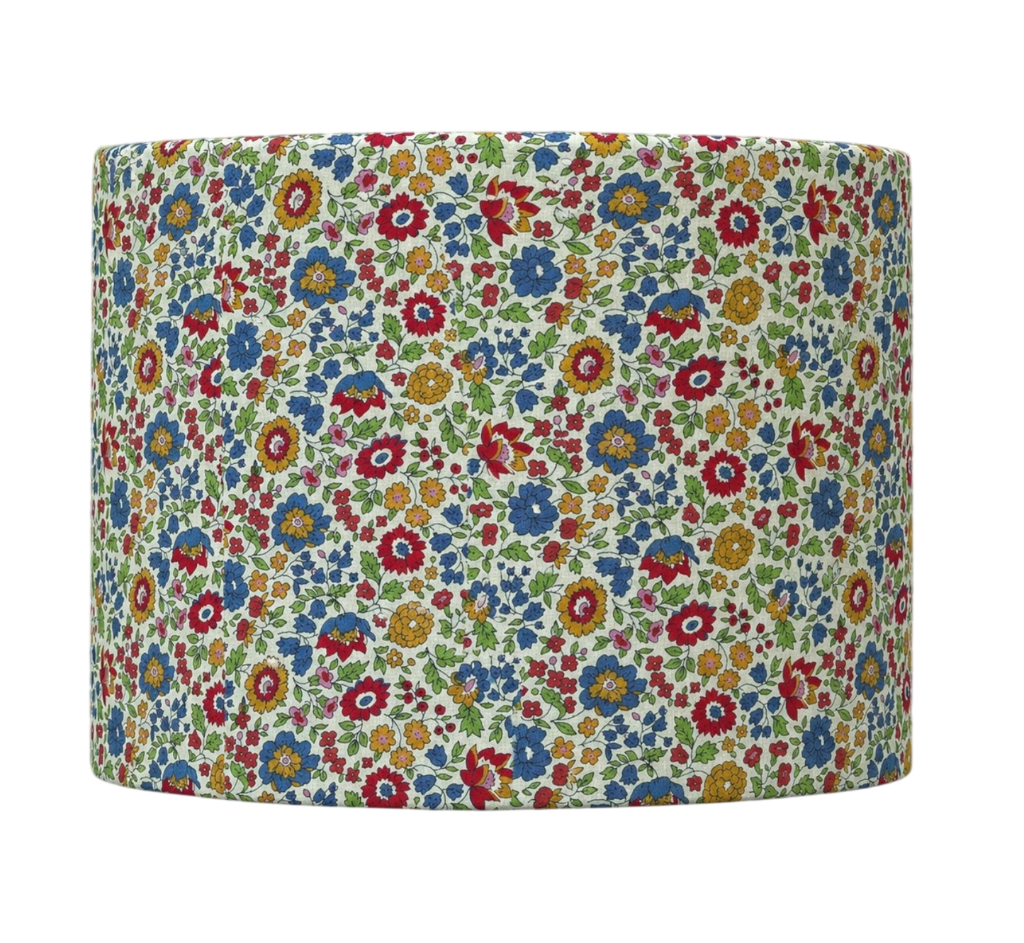 Liberty D’Anjo Lampshade – Multicolour Floral Drum Shade – Handmade Liberty Fabric Lighting