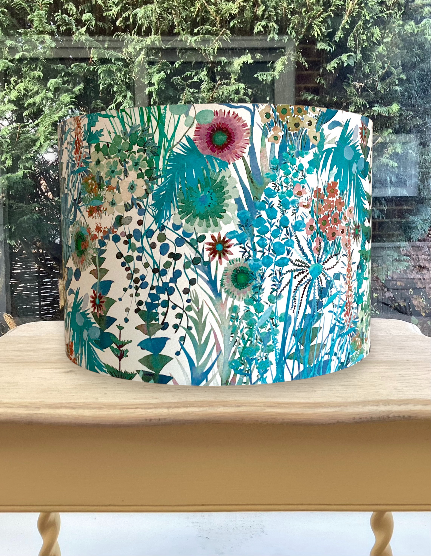 Liberty Tresco Lampshade Teal Blue