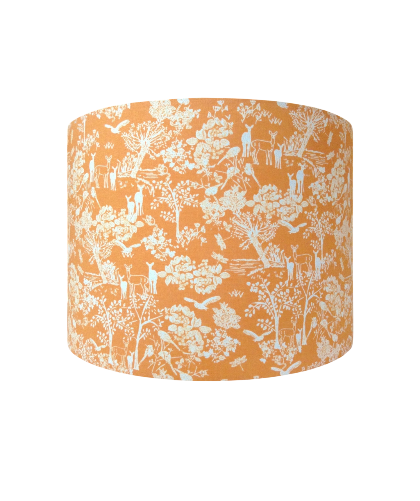 Orange Woodland Toile Lampshade