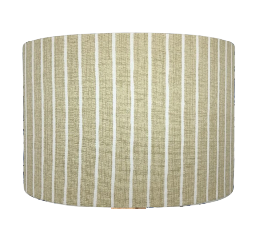 Willow Green Pencil Stripe Lampshade