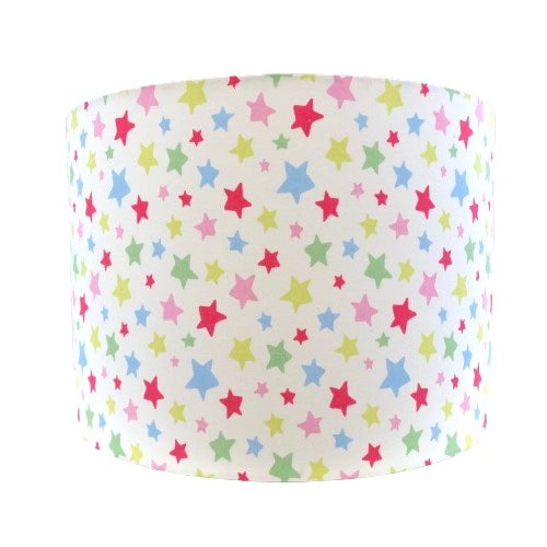 Pastel Stars Nursery Lampshade