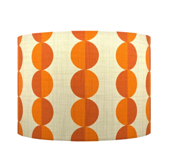 Valencia Orange Circles Cream Lampshade