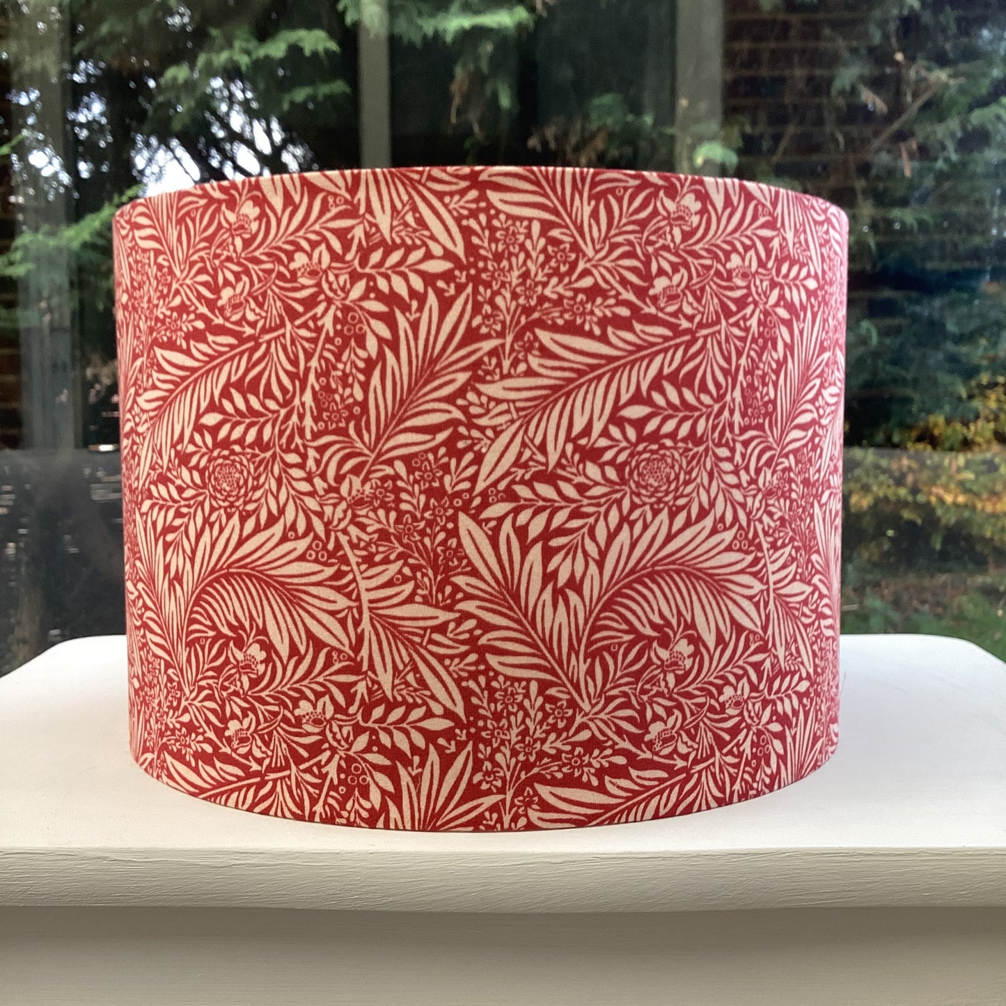 William Morris Larkspur Lampshade in Red