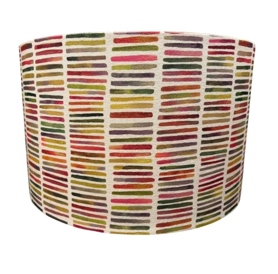 Clover Multicolour Drum Lampshade – Handmade Ceiling or Table Lamp Shade
