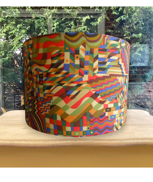 Bauhaus Geometric Multicolour Retro Lampshade