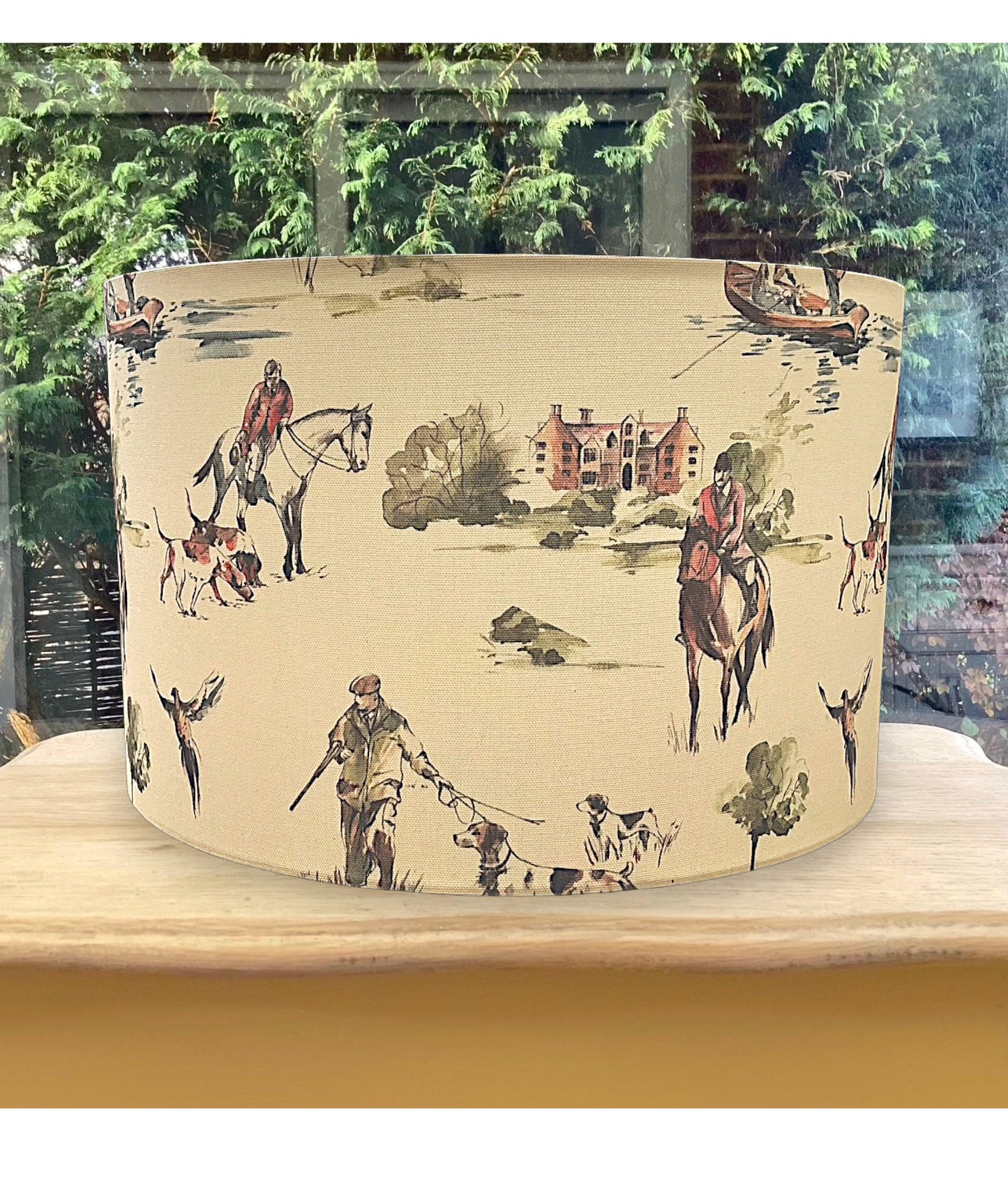 Country Fishing Hunting Lampshade