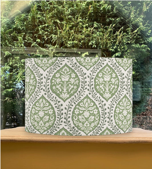 Dehli Damask Green Lampshade