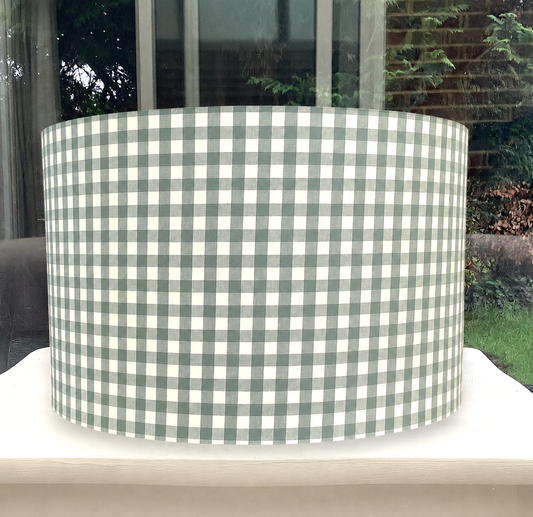 Laura Ashley Duckegg Blue Gingham Lampshade
