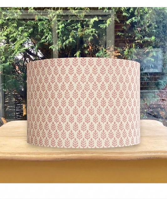 Pretty Cottage Style Rose Pink Leaf Lampshade