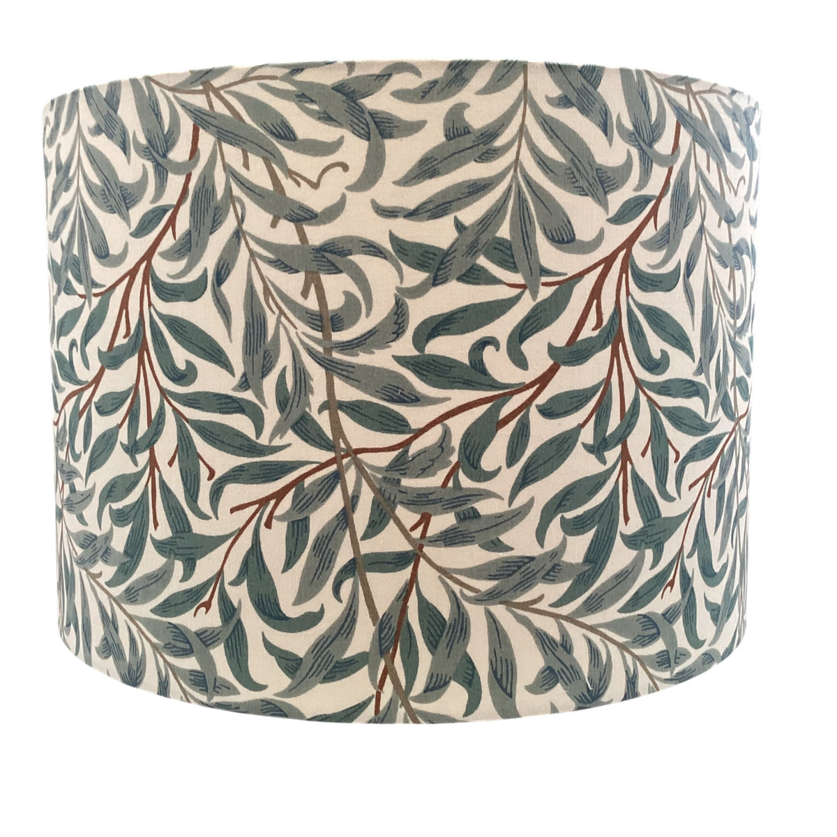 William Morris Willow Bough Lampshade in Green Grey Colours