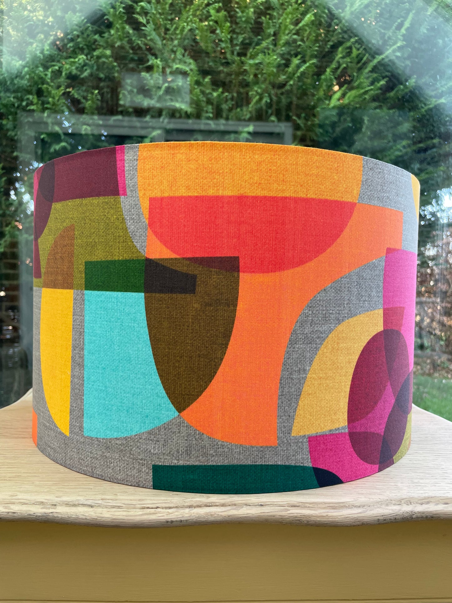 Retro Lampshade (60s 70s Mid Century MCM) Geometric