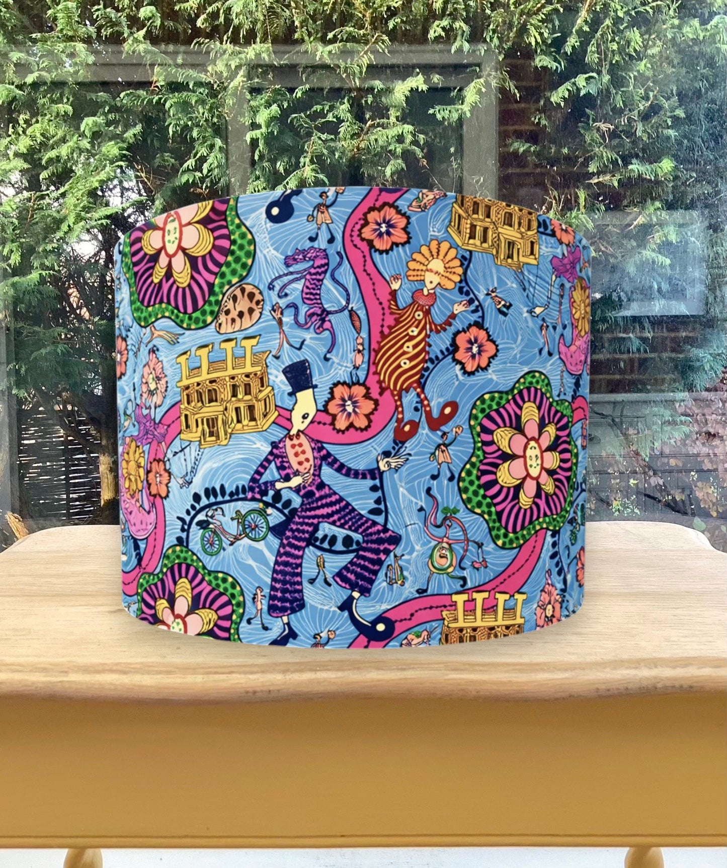 Grayson Perry Lampshade Illustrated design Liberty of London