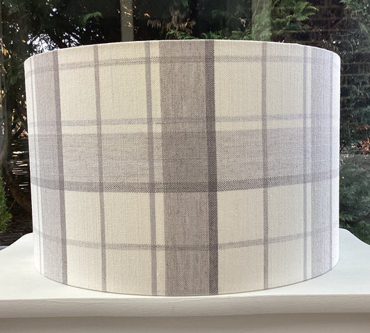 Highland Check Grey Lampshade
