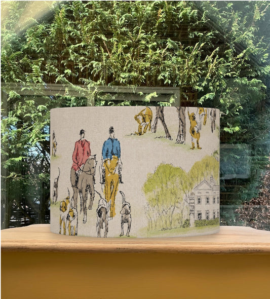 Country Hunting Horse Riding Lampshade
