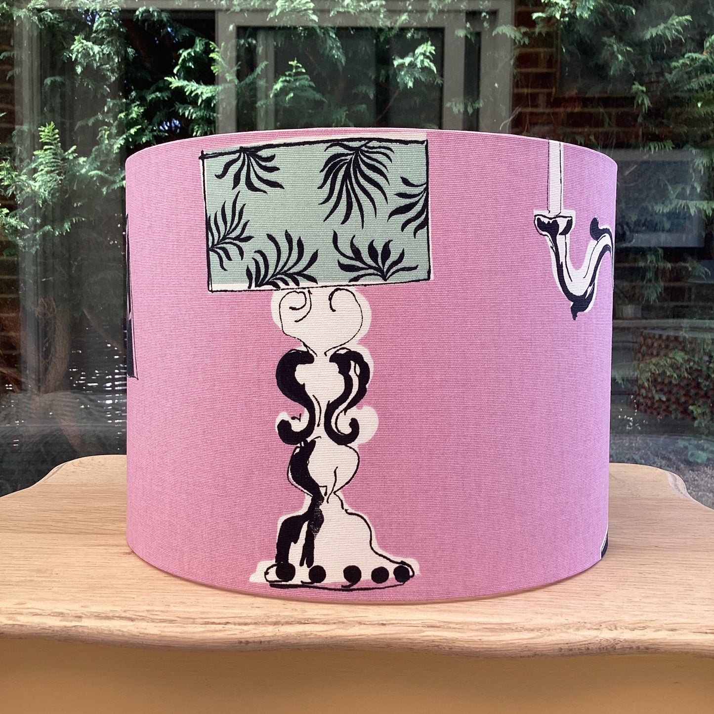 Parisian Pink Lampshade – Breakfast at Tiffany’s Inspired Vintage Chic Lighting