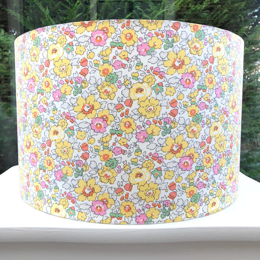 Liberty Betsy Lampshade Yellow / Pink