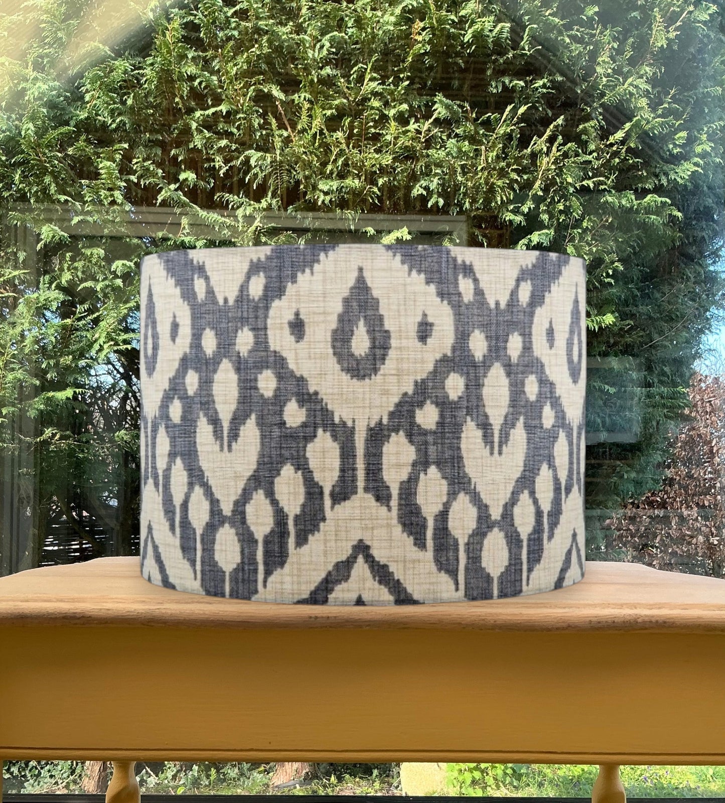 Marrakesh Grey Ikat Lampshade / Ceiling Shade