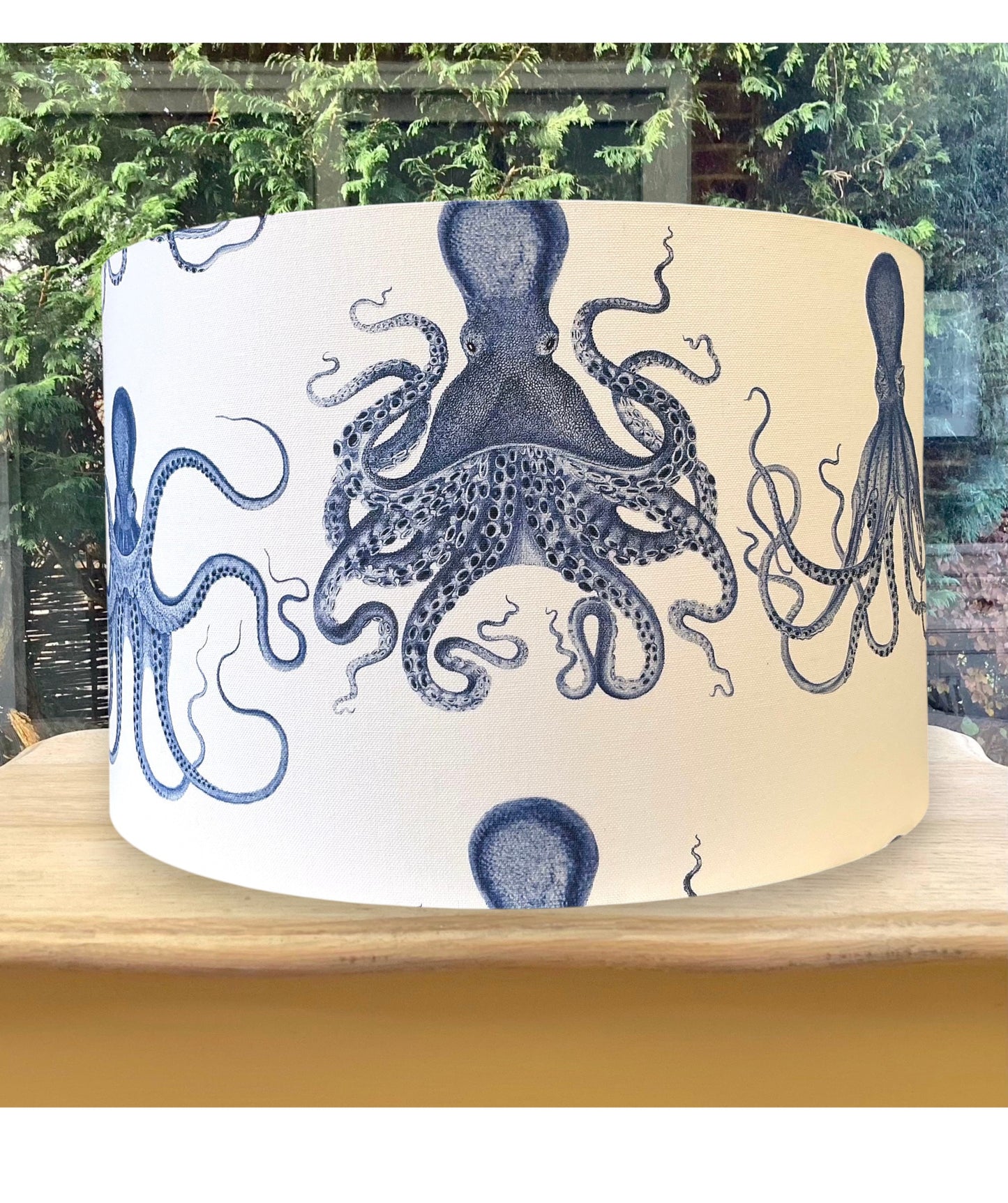 Blue Octopus Nautical Lampshade