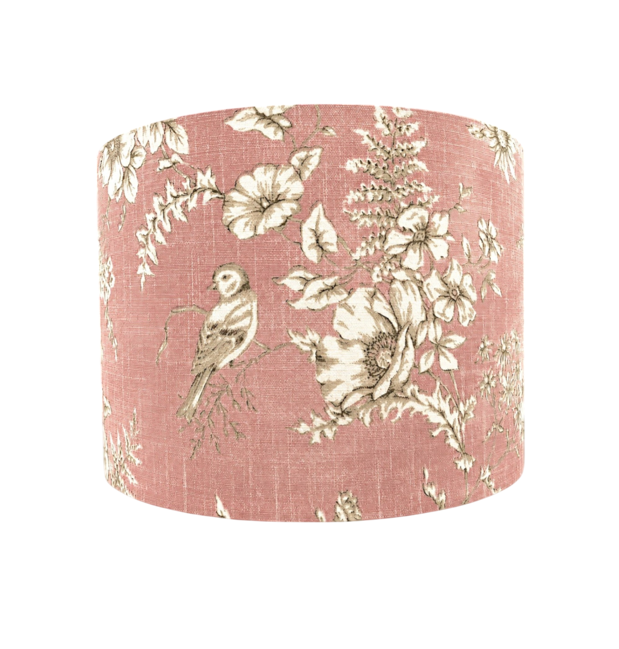 Rose Pink Toile Bird Floral Lampshade