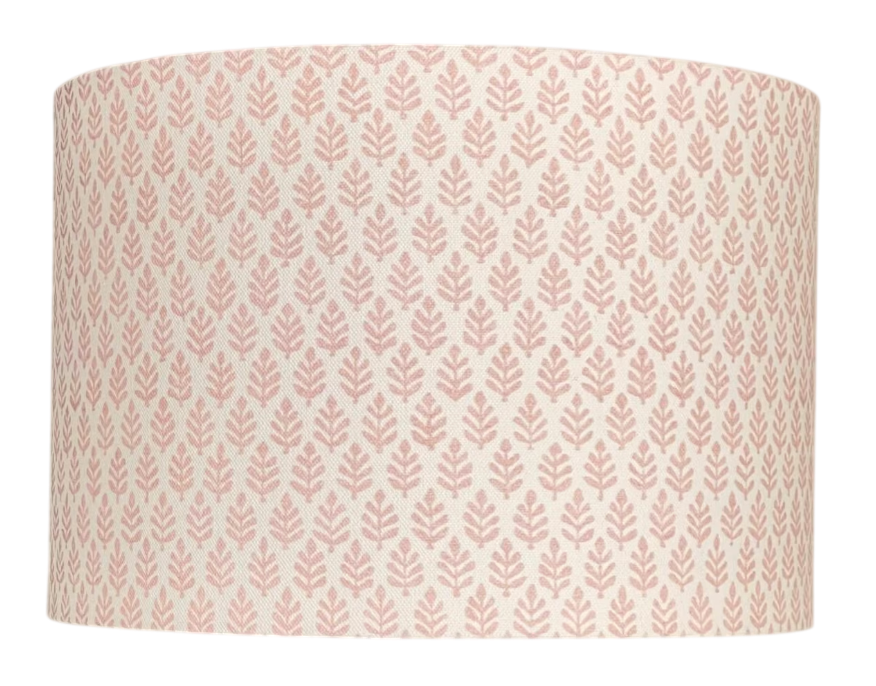 Pretty Cottage Style Rose Pink Leaf Lampshade