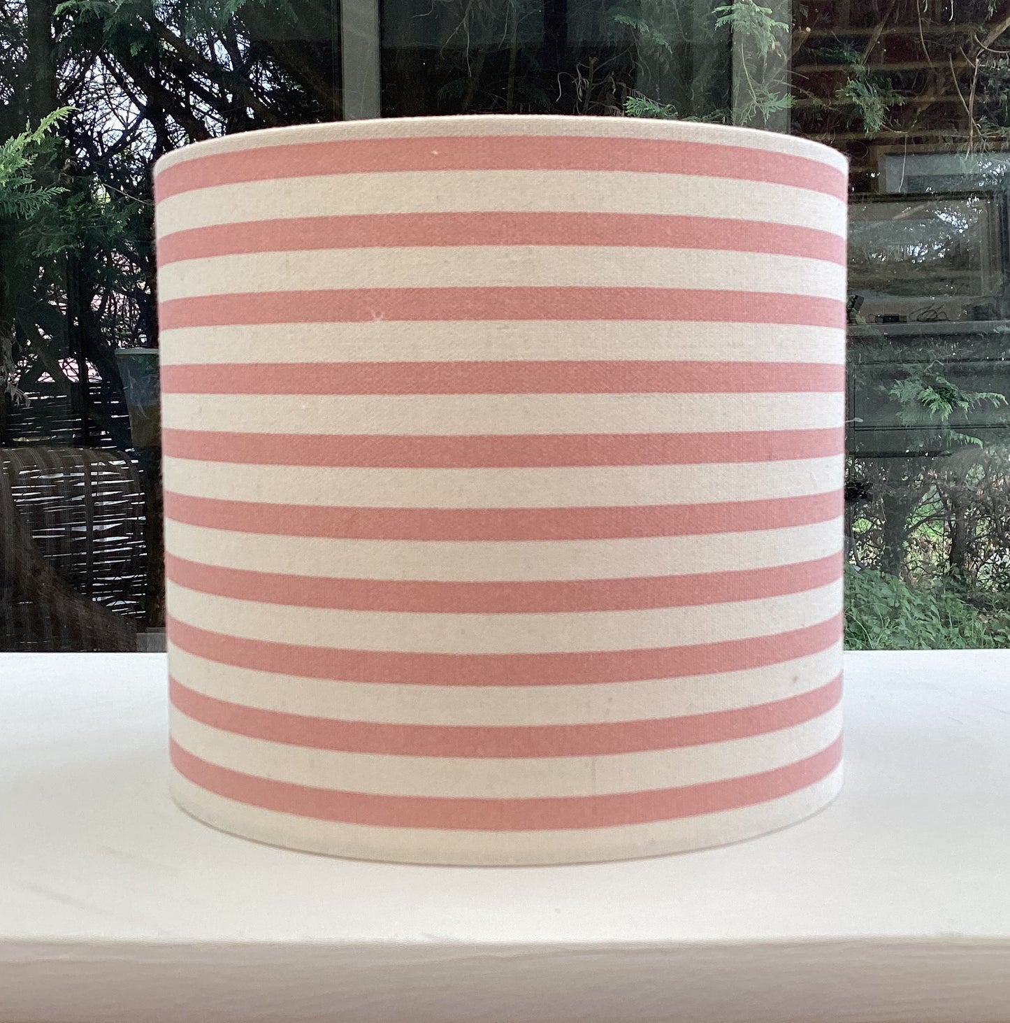 Blush Pink Stripe Lampshade