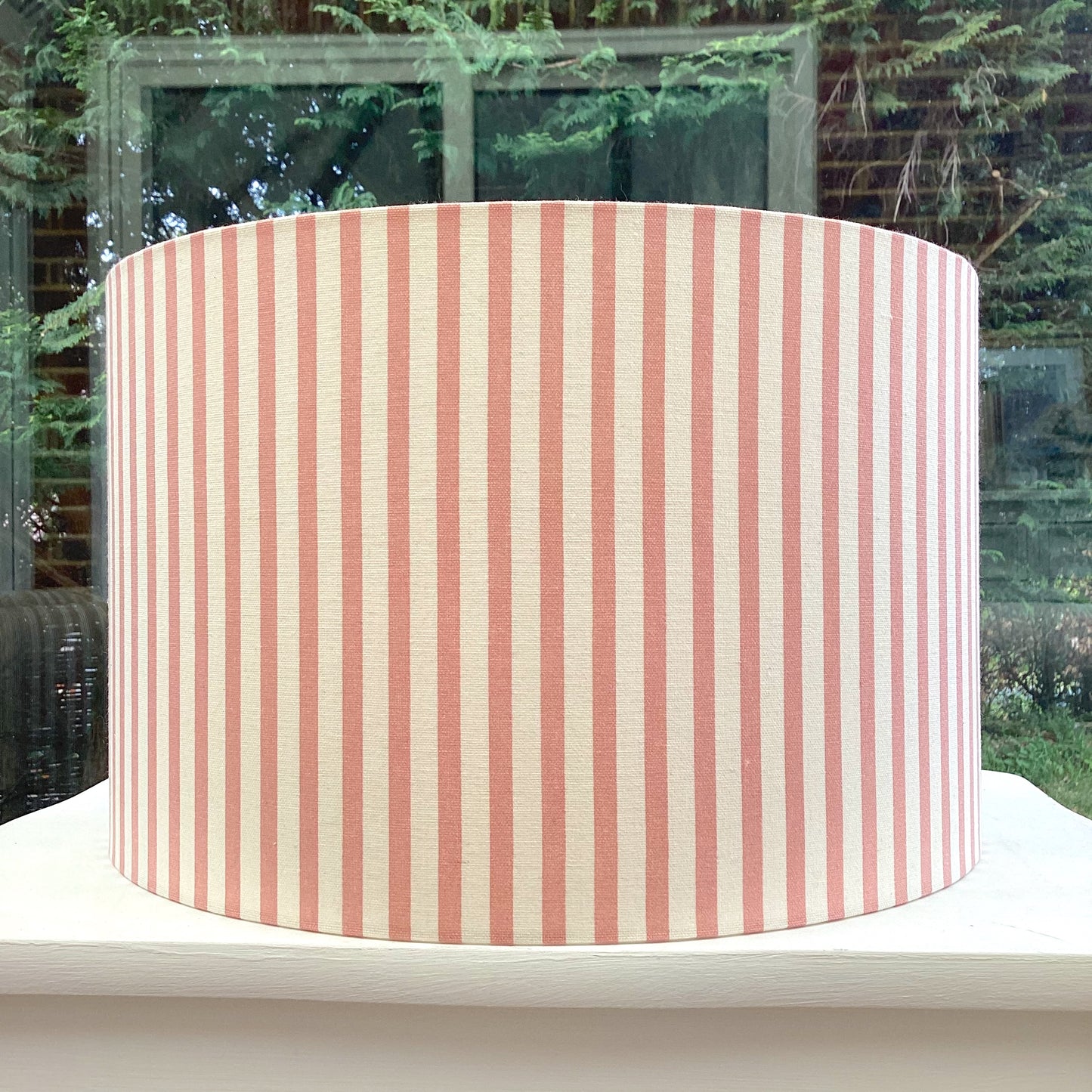 Blush Pink Stripe Lampshade