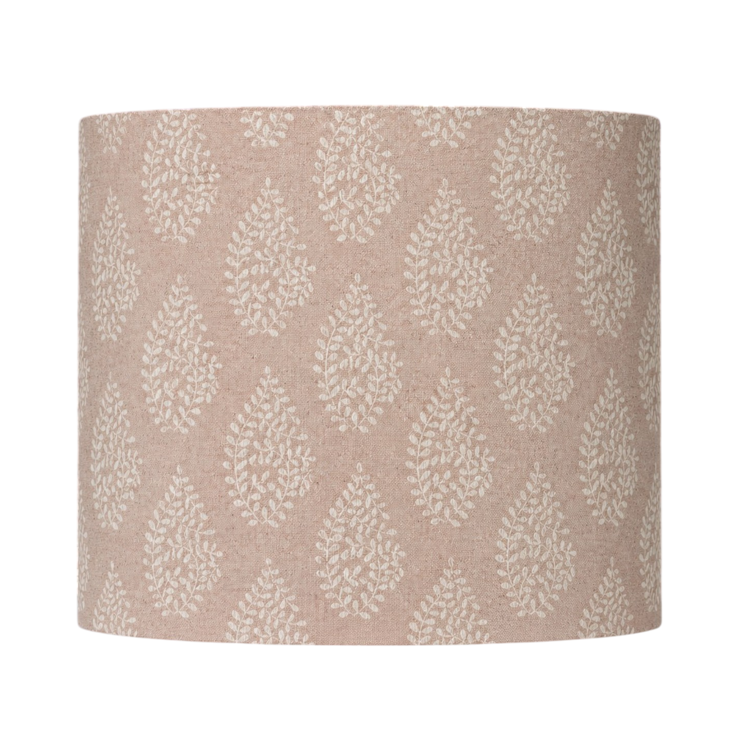 Neutral Blush Pink Linen Leaf Lampshade