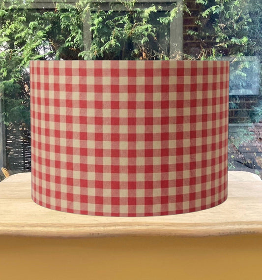 Laura Ashley Raspberry Gingham Lampshade – Classic Check