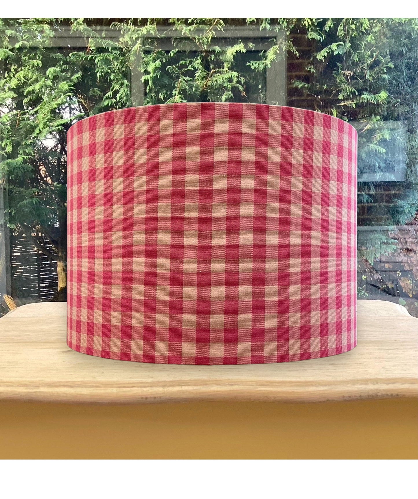 Laura Ashley Raspberry Gingham Lampshade – Classic Check
