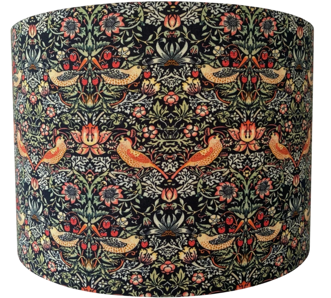 William Morris Strawberry Thief Black Lampshade