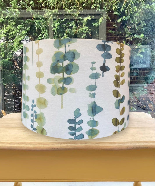 Santa Maria Oasis Teal Blue Green Drum Lampshade / Ceiling Shade