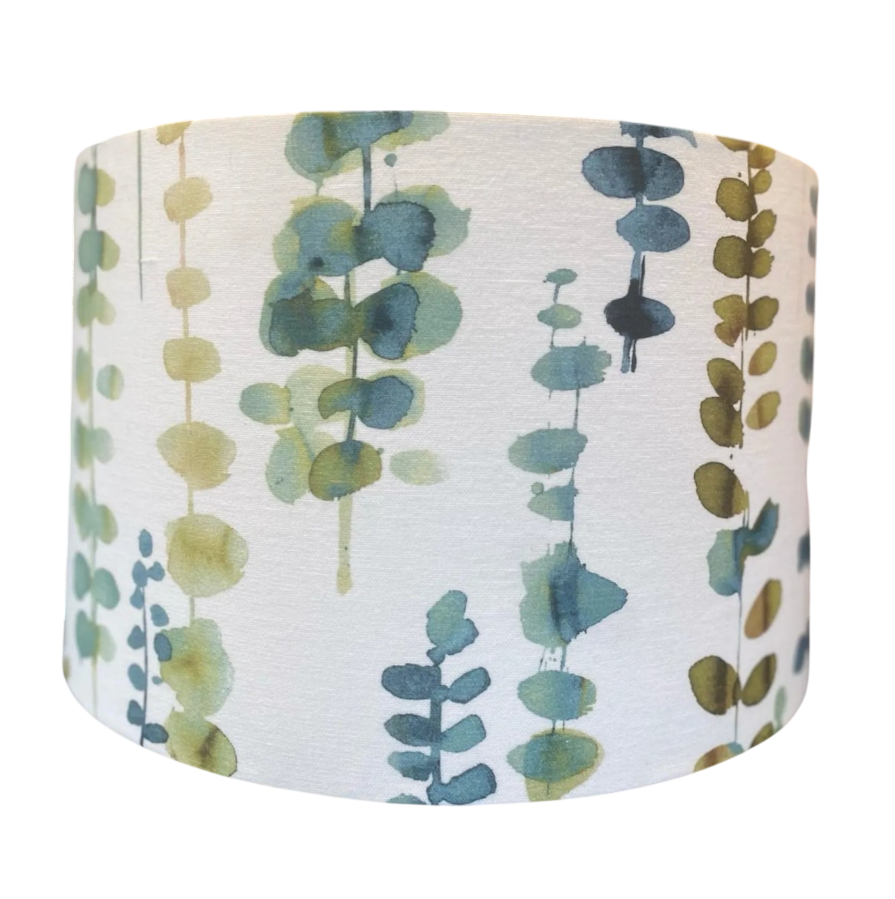 Santa Maria Oasis Teal Blue Green Drum Lampshade / Ceiling Shade