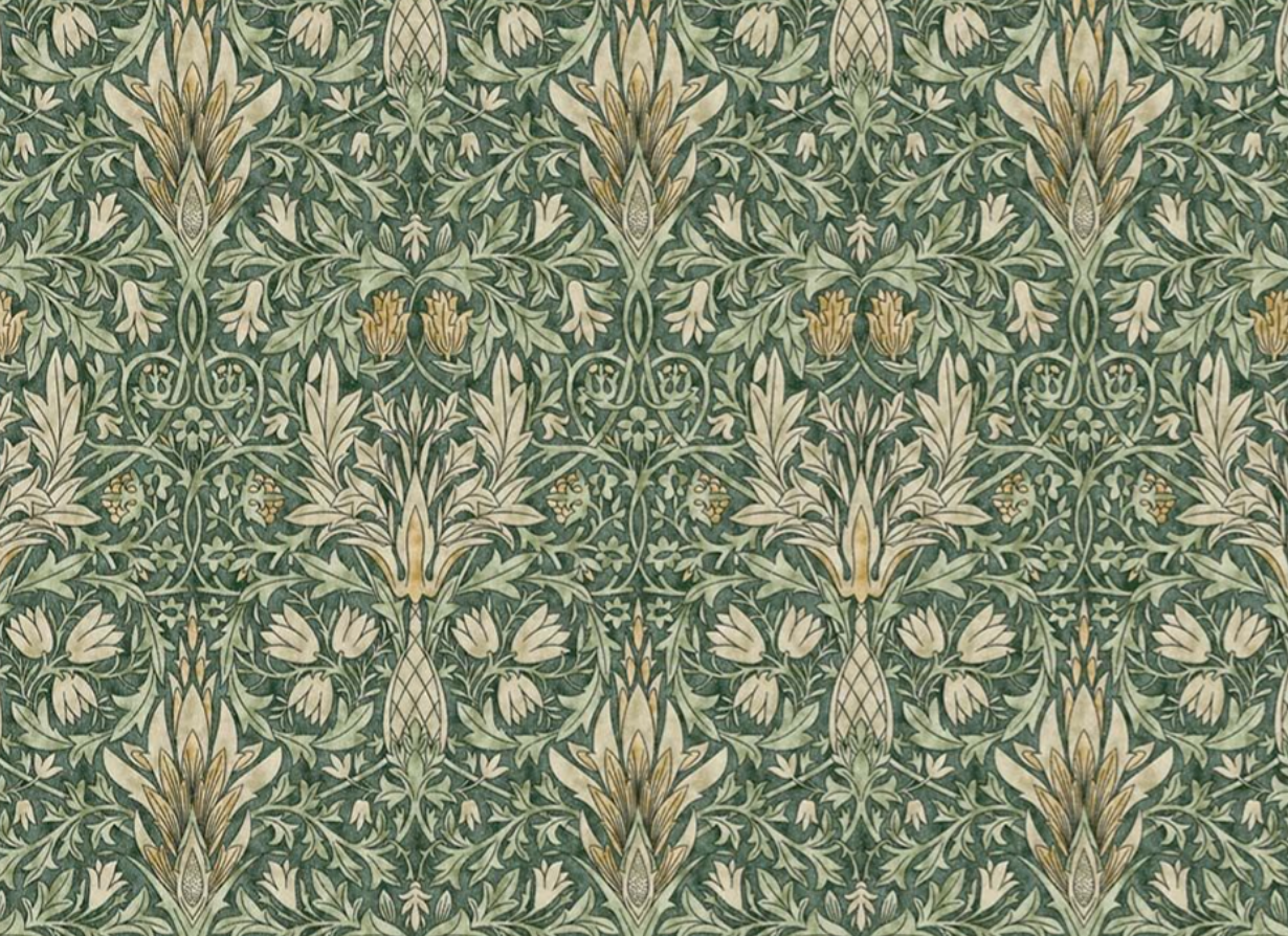 William Morris Snakeshead Lampshade in Green