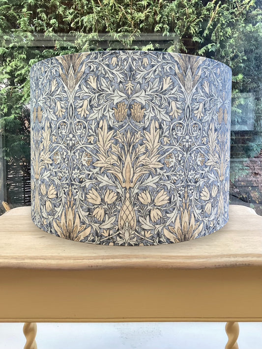 William Morris Snakeshead Lampshade in Blue