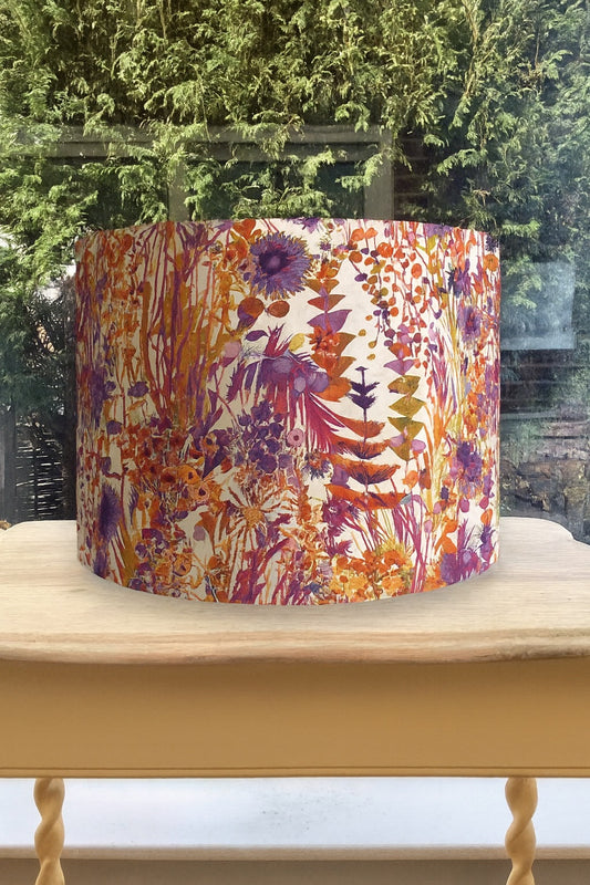 Liberty of London Tresco Lampshade Autumn Orange Purple