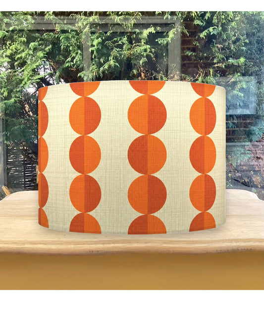 Valencia Orange Circles Cream Lampshade