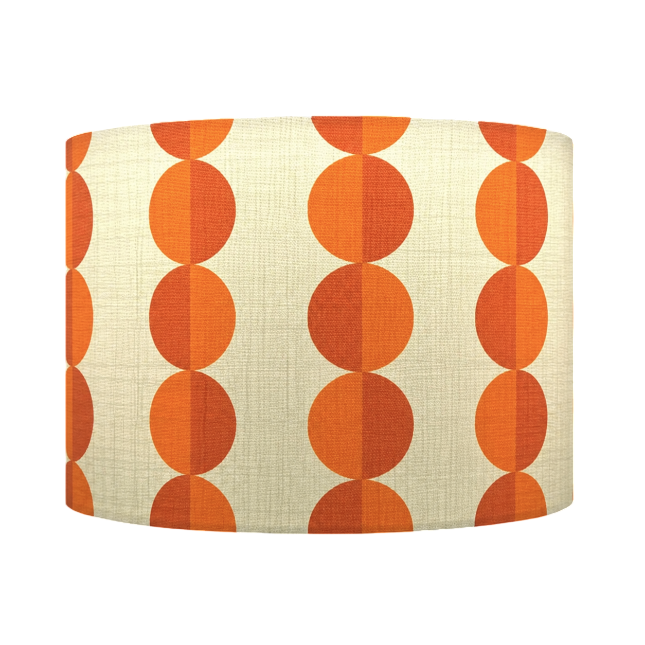 Valencia Orange Circles Cream Lampshade