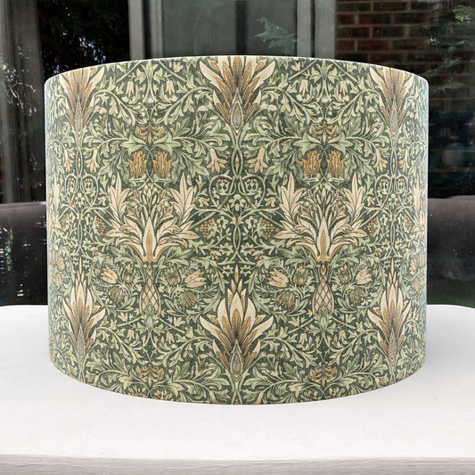William Morris Snakeshead Lampshade in Green