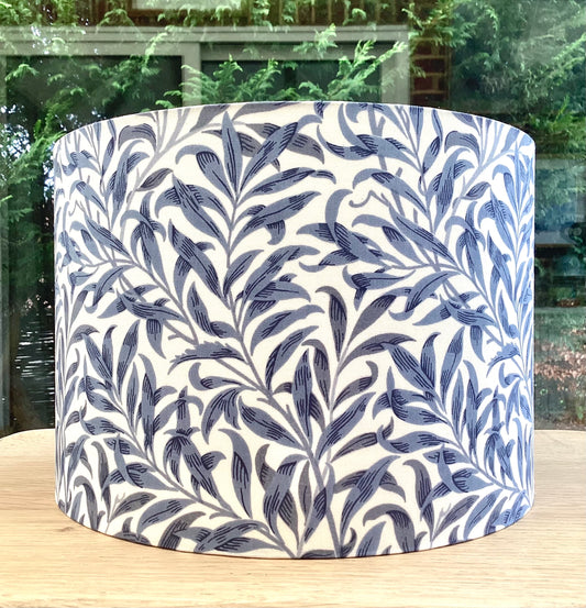 William Morris Willow Bough Lampshade in Blue Colours